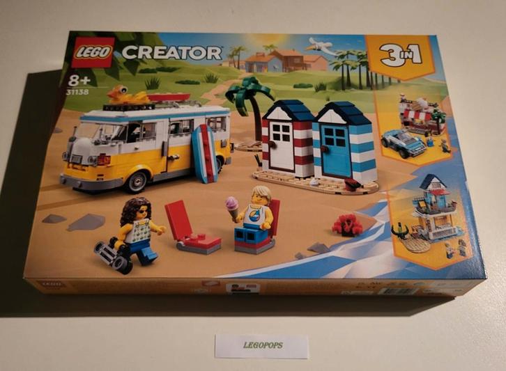 Lego - 31138 - Creator 3 in 1 - Strandkampeerbus - NIEUW, Kinderen en Baby's, Speelgoed | Duplo en Lego, Nieuw, Lego, Ophalen of Verzenden