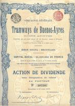 Tramways de Buenos-Ayres - 1907, Action, Enlèvement ou Envoi, Avant 1920