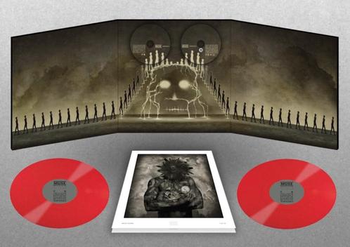 2LP+Cd+Dvd Box Muse Drones met 2 Lithos RED Vinyl NIEUW, Cd's en Dvd's, Vinyl | Pop, Zo goed als nieuw, 2000 tot heden, Overige formaten
