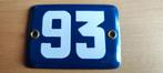 Plaque de numéro de maison - 10 x 7 cm - Céramique émaillée, Antiek en Kunst, Ophalen of Verzenden