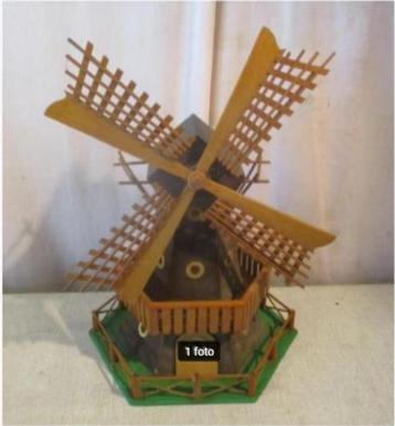 Beau moulin à vent décoratif rétro en bois, 41 cm, Enlèvement ou Envoi