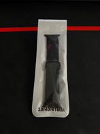 Bracelet tissu tressé pour apple watch 38/40/41mm, Ophalen, Zwart, Apple Watch, IOS
