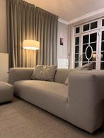 Grijze zetel Koozo met poef, Huis en Inrichting, Ophalen, Gebruikt, Stof