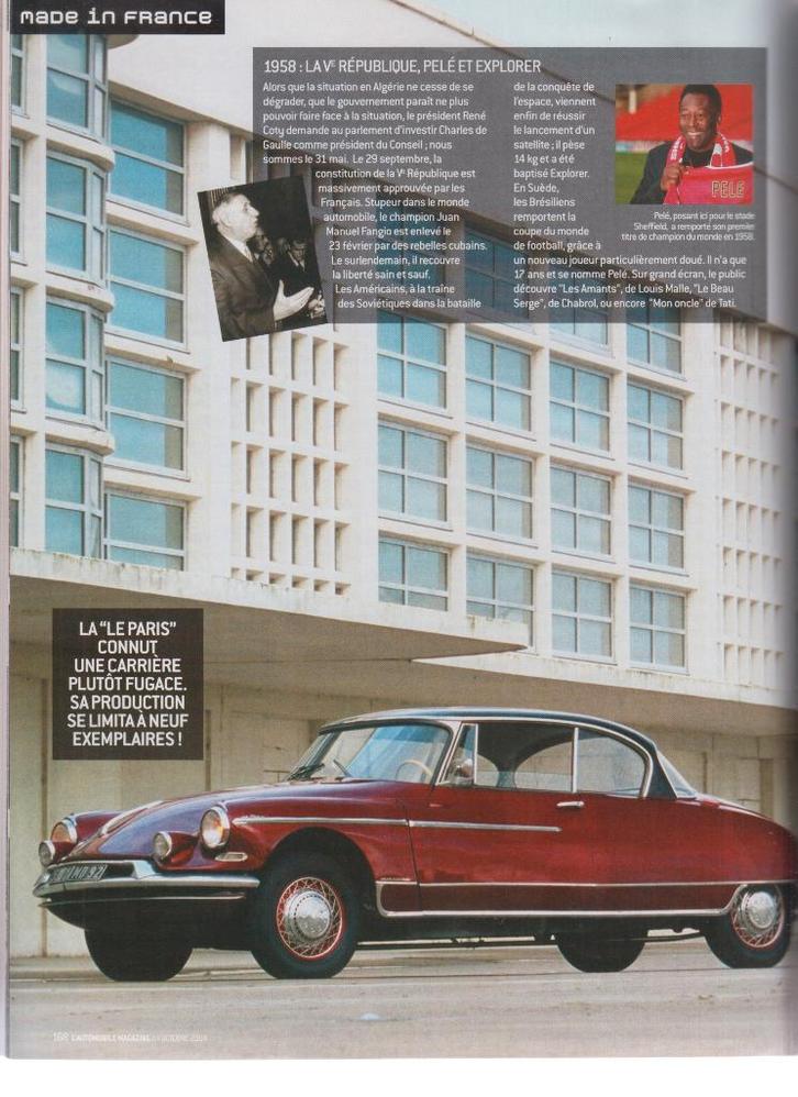 Citroën DS Chapron Le Paris voiture de collection, Boeken, Auto's | Folders en Tijdschriften, Gelezen, Citroën, Verzenden