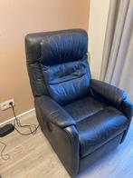 Lederen elektrische relaxzetel, Ophalen, Zo goed als nieuw, 50 tot 75 cm, Leer