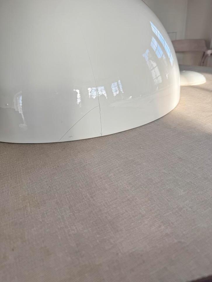 Lamp van Italiaans merk Flos van Marcel Wanders., Huis en Inrichting, Lampen | Plafondlampen, Gebruikt, Glas, Ophalen