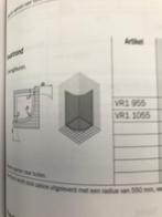 douchehoek 1/4 rond 800x1000, Doe-het-zelf en Bouw, Sanitair, Ophalen, Nieuw, Glas