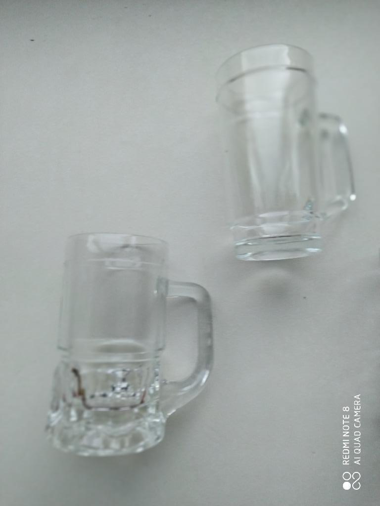 vintage bierglazen met handvat, Verzamelen, Ophalen of Verzenden, Zo goed als nieuw, Bierglas