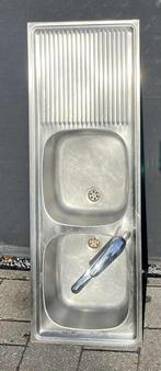 Inox wasbak, Huis en Inrichting, Ophalen, Gebruikt