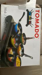 TOMADO TM-2403 wok/crêpes set, Elektronische apparatuur, Gourmetstellen, Ophalen, Zo goed als nieuw