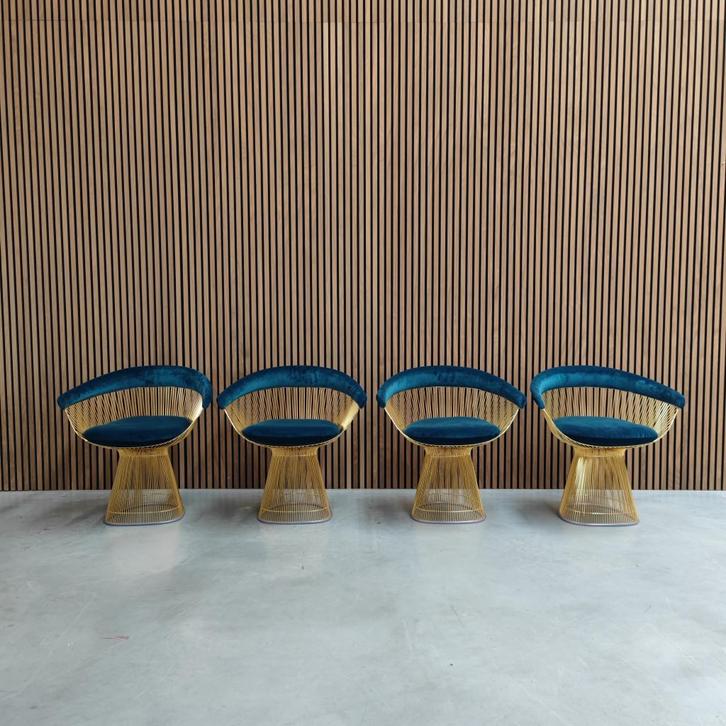 Knoll Warren platner eetkamerstoel - set van 4/6/8, Antiek en Kunst, Antiek | Meubels | Stoelen en Sofa's, Ophalen of Verzenden