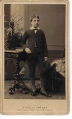 Communiefoto Georges 1882 Hard Karton, Collections, Photos & Gravures, Enlèvement ou Envoi