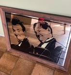 Oud Spiegelkader van Laurel & Hardy, Antiek en Kunst, Antiek | Spiegels, Ophalen