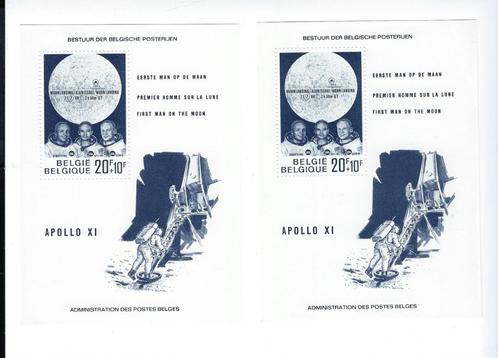 Belg. postzegels Maanlanding 1969 Blok 46, Timbres & Monnaies, Timbres | Europe | Belgique, Non oblitéré, Gomme originale, Espace