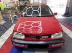 Vw Golf 3 VR6 2.8 / Leder - Opendak - 1992 /, Auto's, Voorwielaandrijving, Zwart, 128 kW, Leder