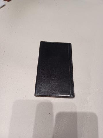 DELVAUX Zwarte adresdagboekhouder met logo beschikbaar voor biedingen