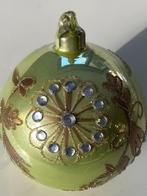 Scandinavische glazen retro kerstbal met glazen oogje, Ophalen, Zo goed als nieuw