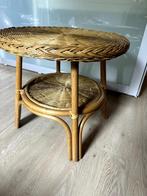 Tafel van riet, Overige materialen, Rond, 55 tot 75 cm, Zo goed als nieuw