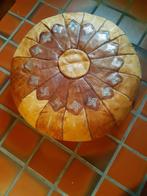 Poef, Huis en Inrichting, Ophalen, Marokaans, Rond, Leer