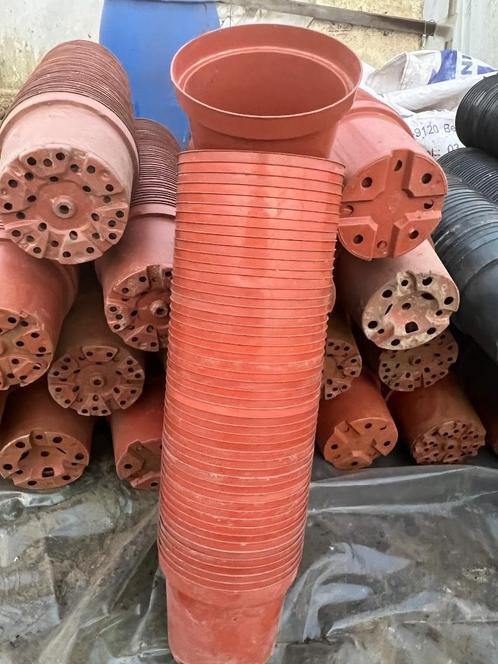 Plastieken bloempotten kweekpotten van 3 liter rood, Tuin en Terras, Bloempotten, Zo goed als nieuw, Kunststof, Binnen, Balkon