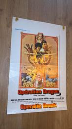 Filmaffiche Operatie Draak Bruce Lee 1973, Verzamelen, Ophalen of Verzenden, Gebruikt