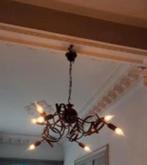 leuke luster met lampen, Ophalen, Gebruikt, Metaal