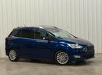 - Ford Grand C Max - 1.0 Benzine - 7 Plaats - BJ 10/2015 -, Auto's, Voorwielaandrijving, Blauw, 7 zetels, Bedrijf