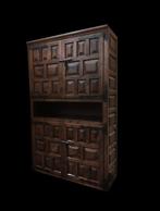 Prachtig brutalist vintage Spanish wandmeubel kast, Ophalen of Verzenden, Gebruikt