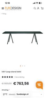 Tafel Hay zwart met 6 bijpassende stoelen alles voor 500€, Huis en Inrichting, Tafels | Eettafels, 100 tot 150 cm, 50 tot 100 cm