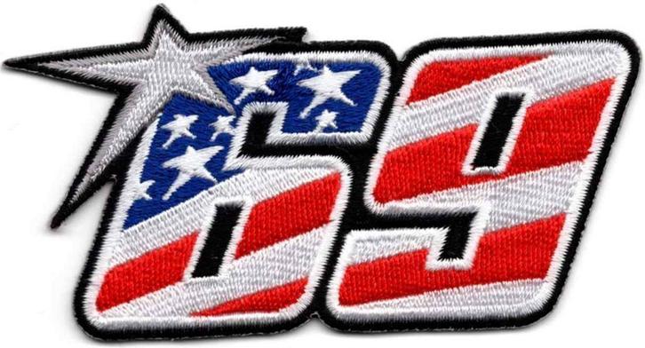 Nicky Hayden MotoGP 69 stoffen opstrijk patch embleem, Verzamelen, Automerken, Motoren en Formule 1, Nieuw, Verzenden