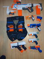 Nerf vest en geweren, Ophalen