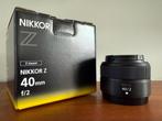 Nikkor Z 40mm f/2, Ophalen, Nieuw, Standaardlens