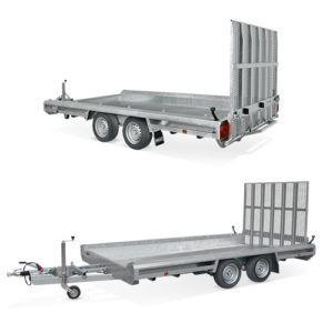Location remorque porte engins, Auto diversen, Aanhangers en Bagagewagens, Zo goed als nieuw
