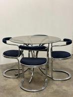 Salontafel vintage chrome space age, Antiek en Kunst, Ophalen