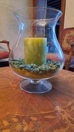 Decoratieve glazen vaas, Enlèvement, Vert, Verre