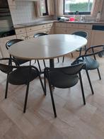 Keukentafel + 6 stoelen, Huis en Inrichting, Tafels | Statafels, Ophalen