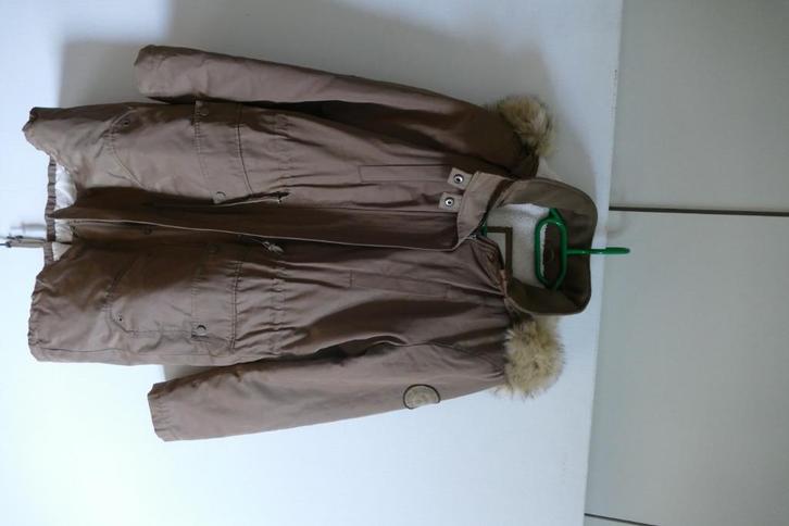 jas edc: maat medium: Nieuw, Kleding | Dames, Jassen | Winter, Nieuw, Maat 38/40 (M), Bruin, Ophalen of Verzenden