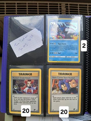 Vintage Pokémonkaarten beschikbaar voor biedingen