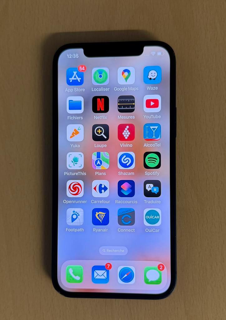 Iphone 12 blue 128 GB - MGJE3ZD/A, Télécoms, Téléphonie mobile | Apple iPhone, Comme neuf, 128 GB, iPhone 12, Bleu, Enlèvement ou Envoi