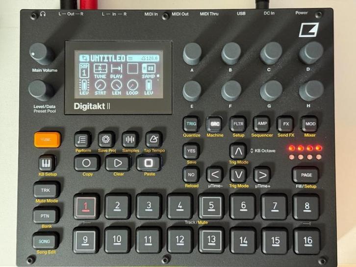 Elektron Digitakt 2, Muziek en Instrumenten, Samplers, Zo goed als nieuw, Ophalen of Verzenden