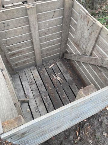 Houten kisten 1,2m3, Ophalen, Zo goed als nieuw