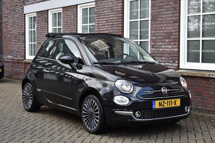 Fiat 500C 0.9 TwinAir - Groot navigatie - Volautomatische ai, Auto's, Fiat, Bedrijf, ABS, Adaptieve lichten, Airbags, Airconditioning