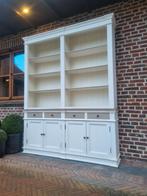 Massief houten boekenkast/bibliotheekkast GRATIS LEVERING, Huis en Inrichting, Ophalen of Verzenden, Zo goed als nieuw