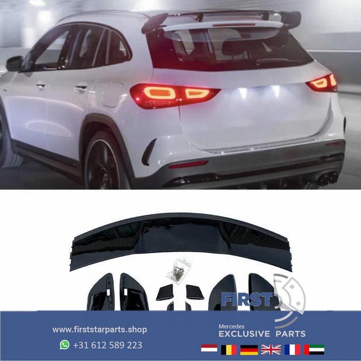 H247 GLA DAK WING W247 GLA45 AMG DAKSPOILER VLEUGEL AERO PAK, Auto-onderdelen, Carrosserie, Achterklep, Mercedes-Benz, Achter