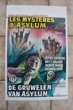 filmaffiche Asylum 1972 Peter Cushing filmposter, Ophalen of Verzenden, A1 t/m A3, Zo goed als nieuw, Rechthoekig Staand
