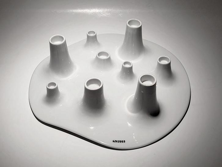 kandelaar fruitschaal Willem Noyons, Huis en Inrichting, Woonaccessoires | Kandelaars en Kaarsen, Zo goed als nieuw, Kandelaar