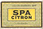 SPA MET CITROEN. LIMONADE. OUD LABEL, Ophalen of Verzenden