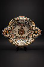 Opengewerkte Desvres aardewerken schaal in Rouen-stijl - pol, Antiek en Kunst, Antiek | Keramiek en Aardewerk, Ophalen of Verzenden