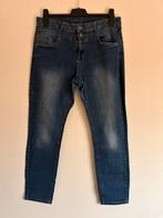 Blauwe skinny short stretch jeans C&A maat 42, Comme neuf, C&A, Bleu, Enlèvement ou Envoi