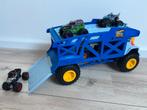 Hot Wheels Monster Truck mét monstertrucks, Ophalen, Zo goed als nieuw